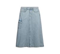 Superdry Denim Cargo Maxi Long Skirt Bleu L Femme