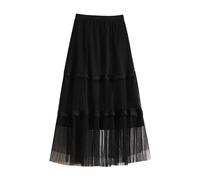 Jupe Femme Tutu Longue en Dentelle Et RéSille Style FéErique IdéAle pour Les Loisirs Et La Mode FéMinine