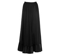 Jupe flamenca femme longue noire volant simple [Taille adulte S à XXL] 【Taille M】 Essai Ballerine danse déguisement