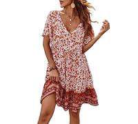 Jupe Fluide Femme Été Robe Creole Boheme Longue Africaine Gitane Taille e Jupes Vetements Africains Mi Chic D'été Ete Bohème Grande Hippie Et Elegant Salopette Indienne Elastique Blanche