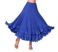 Jupe Grande Taille- Jupe De Danse Traditionnelle Espagnole Festival à Plusieurs éPaisseurs Et Fluide IdéAle La RepréSentation