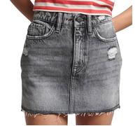 Superdry Vintage Denim Mini Skirt Gris 26 Femme