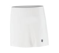 Jupe Haute Taille Haute féminine K-Swiss Hypercourt - Blanche | Jupe de Tennis de Performance/Padel
