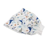 Jupe Imperméable Bébé Taille L Jupe Couche Absorbante en Coton Respirant Anti Urine Réutilisable Motif Marin pour Apprentissage Propreté Jour et Nuit