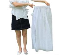 Jupe intégrale en maille avec bouclier d'épines pour activités de plein air, couverture légère et anti-insectes Blanc (corps entier)