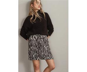 Jupe jacquard zébrée