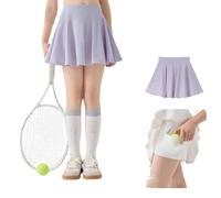 Jupe Jean, Jupe De Tennis pour Filles Jupe Mi-Longue Pantalon LéGer D'éTé Jupe PlisséE Jupe Courte De Sport Brillante Convient Aux Enfants De 3 à 11 Ans