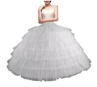 Jupe Jupon 6 cerceaux sous-Juge en Jupe Tulle Jupon de 43 Pouces de Long pour Les Femmes sous la Robe Jupe de Cerceau de mariée ajusté en Jupe pour Filles pour Filles