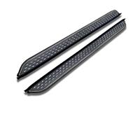 Jupe Latérale 2 Pièces pour VW pour Teramont 2017-2024 SUV Marchepied Latéral NerfBar Accessoires De Pédale en Aluminium (avec Supports)(Noir)