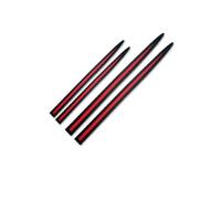 Jupe latérale Automobile Bande Adhésive Protection Universelle 4pièces Porte Latérale Voiture Complète Anti-Collision Anti-Rayures Décoration pour Voitures Jupes Latérales(Black Red)