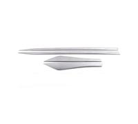 Jupe latérale Automobile Jupes Moulées Latérale Inoxydable Chromé Garniture Couverture Anti-Rayures pour Nissan pour Rogue 2021-2023 pour Voitures Jupes Latérales(ABS Silver)