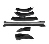 Jupe Latérale Couvercle pour 718 2016-2022 Kit De Séparateurs Pare-Chocs Avant, Becquet, Jupes Latérales, Extensions, Angle D'enroulement Arrière(Matte Black)