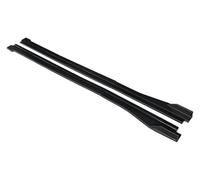 Jupe Latérale Extensions pour A3 2014-2022 Tablier Carrosserie Séparateurs Lèvres Aileron Latéral Pelle Protection Contre Rayures Extension Jupe Latérale Voiture(Matte Black)
