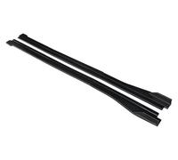 Jupe Latérale Extensions pour Golf 7 pour Golf MK7 7.5 2014-2019 Becquet Pare-Chocs Avant Tablier Carrosserie Séparateur Lèvre Aileron Jupe Latérale Fibre Carbone(Matte Black)