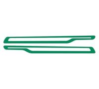 Jupe Latérale Extensions pour Mini pour John pour Cooper pour Works Hatch 5 Portes pour F55 2021 2022 Bandes Latérales Porte Jupe Marchepied Voiture 2 Pièces(Reflective Green)