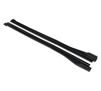 Jupe Latérale Extensions pour Mustang 2015-2022 Séparateurs Pelle Latérale Tablier Lèvre Aileron Marchepied ABS Extension Jupe Latérale(Matte Black)