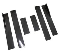 Jupe Latérale Extensions pour VW pour Golf MK6 pour GTI 2010-2013 Extension Jupes Latérales Voiture Séparateurs Bas Caisse Diffuseur Ailes Kit Carrosserie Étape(Carbon Fiber Look)