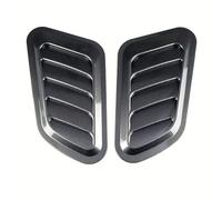 Jupe Latérale Extérieur Bas Côté 2 Pièces Universel Voiture Évent Côté Capot Sortie d'air Décoratif Évents en Fiber De Carbone Faux Décalcomanie Auto Autocollant