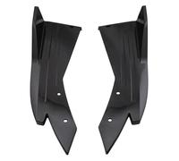 Jupe Latérale Jupe Latérale Voiture 2 Pièces Séparateur Angle Becquet Pare-Chocs Arrière Lèvre Garniture Fibre Carbone Protection Diffuseur Anti-Collision(Bright Black)