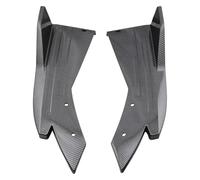 Jupe Latérale Jupe Latérale Voiture 2 Pièces Séparateur Angle Becquet Pare-Chocs Arrière Lèvre Garniture Aile Fibre Carbone Diffuseur Anti-Collision(Carbon Black)
