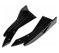 Jupe Latérale Jupe Latérale Voiture 2 Pièces Séparateur Angle Enveloppant Becquet Pare-Chocs Arrière Garniture Aile Fibre Carbone Diffuseur Anti-Collision(Bright Black)