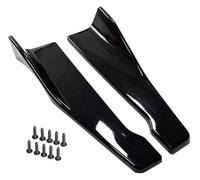 Jupe Latérale Jupe Latérale Voiture Ailerons Pare-Chocs Arrière Extension Becquet Diffuseur Séparateur Protection Contre Rayures Marchepied Fibre Carbone(Black)