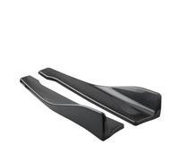 Jupe Latérale Lèvres Becquet Pare-choc Arrière Voiture En Carbone Noir Brillant, Protection D'angle, Diffuseur, Séparateur, Extension Jupe Latérale Anti-rayures, Stylets Diffuseur(Side skirt Carbon)