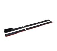 Jupe Latérale Lèvres Jupes Latérales Voiture Pour Chrysler 200 300 78,7 Pouces Extension Diffuseur Inférieur Kit Carrosserie Extérieurs Style Diffuseur(Black with Red side)