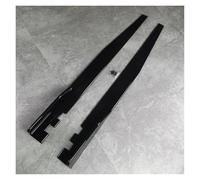 Jupe Latérale pour BMW F20 F21 116d 118i 118d 120i 120d M140i M135i 2011-2019 Kit Carrosserie Tuning Jupes Latérales Extension Bas Caisse Séparateurs Lèvre(Gloss Black Unpaint)