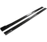 Jupe Latérale pour BMW pour VW pour Golf MK 6-7 Extensions De Bas Caisse Universelles Diffuseurs Ailettes Et(Glossy Black)