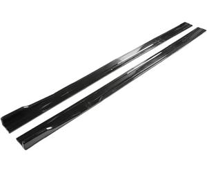 Jupe Latérale pour BMW pour VW pour Golf MK 6-7 Extensions De Bas Caisse Universelles Diffuseurs Ailettes Et(Glossy Black)