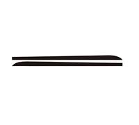 Jupe Latérale pour BMW Série 1 3 4 5 6 F30 F35 F31 2 Pièces Autocollants De Seuil De Jupe Latérale De Voiture Noir/Fibre Carbone Noir Autocollants Colle Transfert Jupe Latérale Automobile(Black)