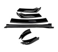 Jupe Latérale pour BMW X2 2018 - 2022 Kit De Séparation Pare-Choc Avant Extensions Jupes Latérales Angle D'enveloppe Arrière(Gloss Black)