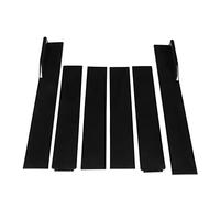 Jupe Latérale Universelle, 6 Pièces ABS Noir Pliable Haute ténacité Anti-Rayures Extérieur Bas côté Bas pour Automobile
