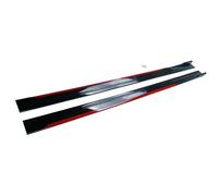 Jupe Latérale Voiture 8 Pcs Winglet Splitters Lip Side Spoiler pour Universel(Rouge)