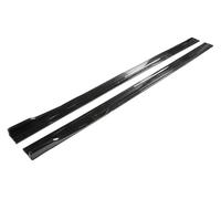Jupe Latérale Voiture Extension Jupe Latérale Voiture 8 Pièces 2 M/218 M Séparateur Lèvre Plaque De Caisse Séparateur Pare-Chocs Diffuseur Marchepied(Glossy Black B)