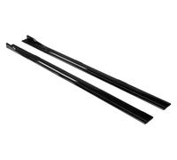 Jupe Latérale Voiture pour Infiniti pour Q50 pour Sport pour Modèles 2014-2017 Jupe Latérale Voiture 22 M Extension Caisse Séparateurs Diffuseur Aileron Marchepied(Carbon Fiber Look)