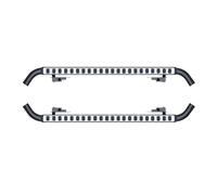 Jupe Latérale Voiture Winglet Wings 2 Pièces Pour Land Pour Rover Pour Défendre 110 Marchepied Gauche Droite Marchepieds Latéraux Barre Nerf Pédale De Voiture Escaliers Latéraux(1set silver)