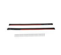 Jupe Latérale Voiture Winglet Wings Jupe Latérale De Rechange Pour Voiture 8 Pièces Rouge Et Noir Noir Brillant Séparateurs Lèvres Latérales Extension Kit De Carrosserie Panneau D'aile