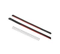 Jupe Latérale Voiture Winglet Wings Jupe Latérale De Voiture Pour Civic 8 Pièces Rouge Brillant Noir Séparateurs Lèvres Latérales Extension Panneau D'aile Kit Carrosserie Remplacement