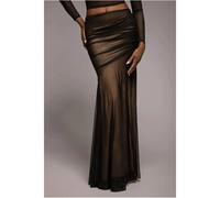 Jupe long femme Goddiva Mermaid Maxi Skirt Noir S