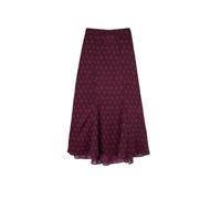 Jupe longue Ã motif floral femme Silbon Rouge 38