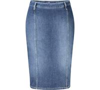 Jupe longue en jean pour femme Bleu : Délavé, fermeture éclair, Durable, Taille : 27 Couleur : Blu