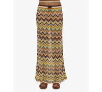Superdry Jupe longue W7210382a en maille zigzag multicolore Femme XL