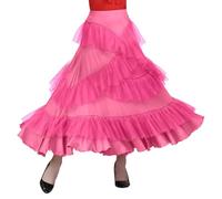Jupe Longue en Tulle pour Femme,Jupe De Danse Moderne Fluide en Tulle pour La Pratique du Tango Et du Chacha Ainsi Que pour Les Danses Sociales Parfaite pour La Danse Latine Le Tango Et Le Chacha