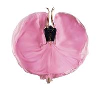 Jupe Longue et vaporeuse pour Danse lyrique, Jupe de Danse carrée Swing Ballroom 720 en élasthanne Double épaisseur Multicolore, Plusieurs Tailles(Color 16,S)