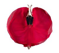 Jupe Longue et vaporeuse pour Danse lyrique, Jupe de Danse carrée Swing Ballroom 720 en élasthanne Double épaisseur Multicolore, Plusieurs Tailles(Color 3,S)