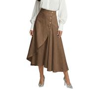 Jupe Longue Femme Ete, Robe Longue Confortable Jupon Long Taille Haute Jupes Longues Élégant Casual Skirt Large Légère Maxi Jupe Chic Été Robes Longues