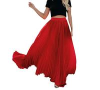 Jupe Longue Femme Jupon Long Casual Jupes Longues Confortable Robe Élégant Légère Taille Haute Été Chic Large Skirt