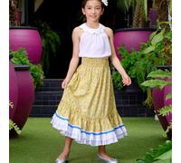 Jupe Longue Fleurie Esmeralda Jaune Fleuri 13/14A